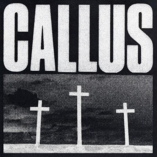 Album cover for Gonjasufi’s “Callus” featuring crosses in a field.