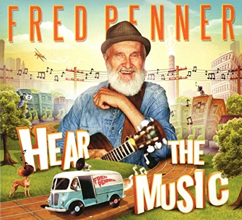 Fred Penner album cover featuring a smiling man with a guitar.