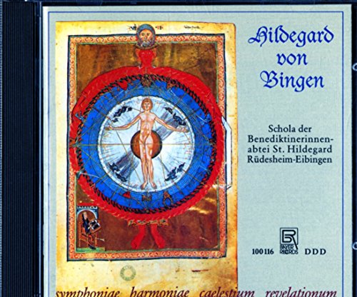 CD case featuring medieval illuminated manuscript imagery of Hildegard von Bingen.