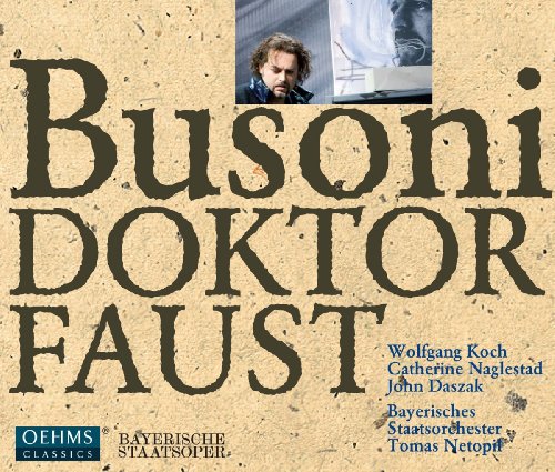 CD cover for Busoni’s Doktor Faust, featuring a portrait and text.