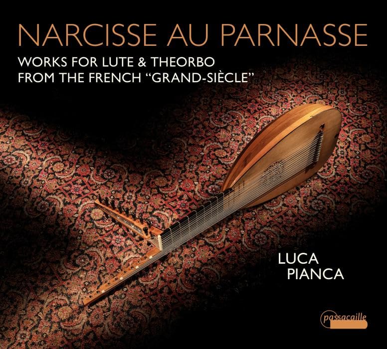 CD cover featuring a detailed image of a lute against a patterned background.