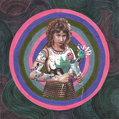 Album cover featuring a person with swirling, colorful, psychedelic background.