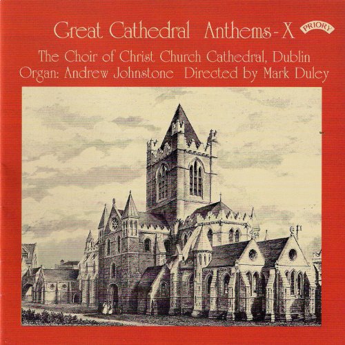 CD cover for "Great Cathedral Anthems Vol. 10" featuring a cathedral illustration.