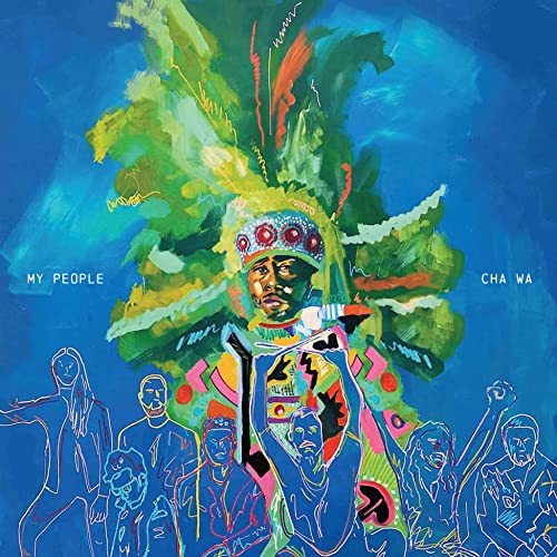 CD cover: painted portrait with feathered headdress and figures below.