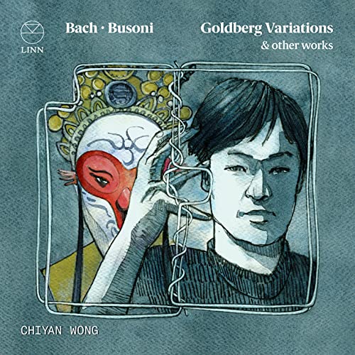 CD cover featuring painted portrait of a man and theatrical mask.