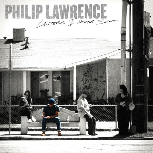 CD cover for Philip Lawrence’s “Letters I Never Sent” with people on a bench.