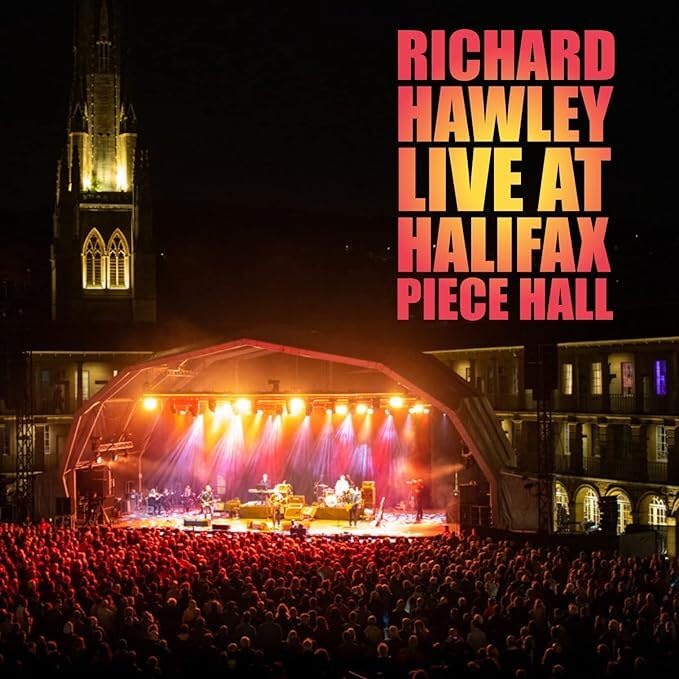 Richard Hawley live album cover featuring a stage and illuminated building.