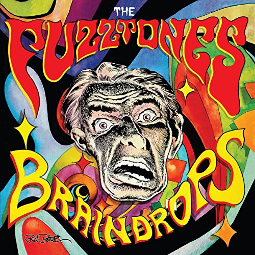CD cover for The Fuzztones’ “Braindrops” featuring a distorted face.