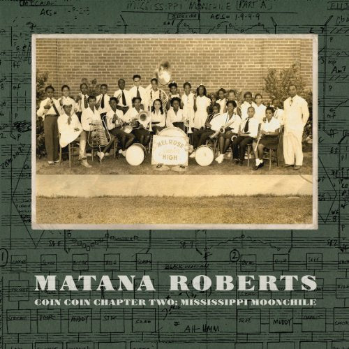 CD cover featuring a vintage photo of a brass band in front of a school.