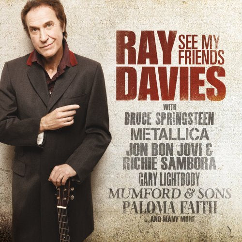 Ray Davies album cover featuring artist portrait and guest musicians’ names.