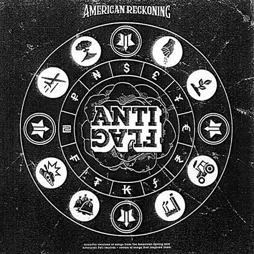 Anti-Flag “American Reckoning” CD cover: black and white circular design with symbols.