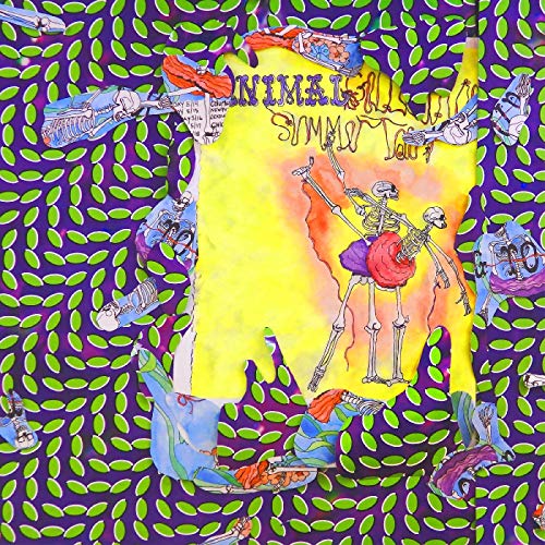 Album cover for Animal Collective's "Ballet Slippers" featuring a skeletal dancer.
