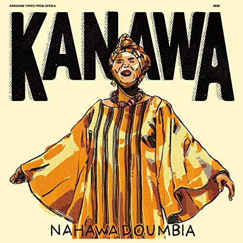 Album cover for Nahawa Doumbia’s “Kanawa” featuring a portrait of the artist.