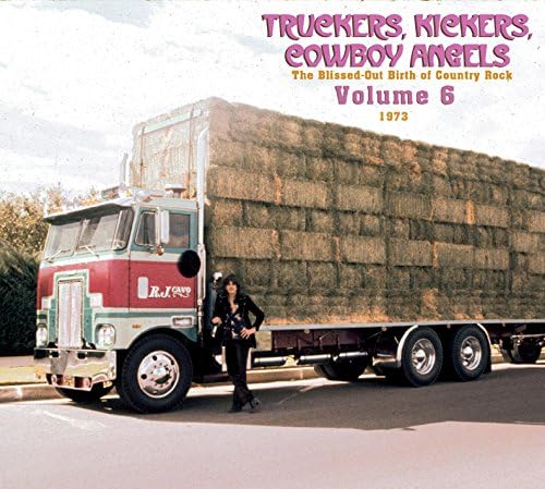 Album cover: a teal semi-truck with a cowboy leaning against it.