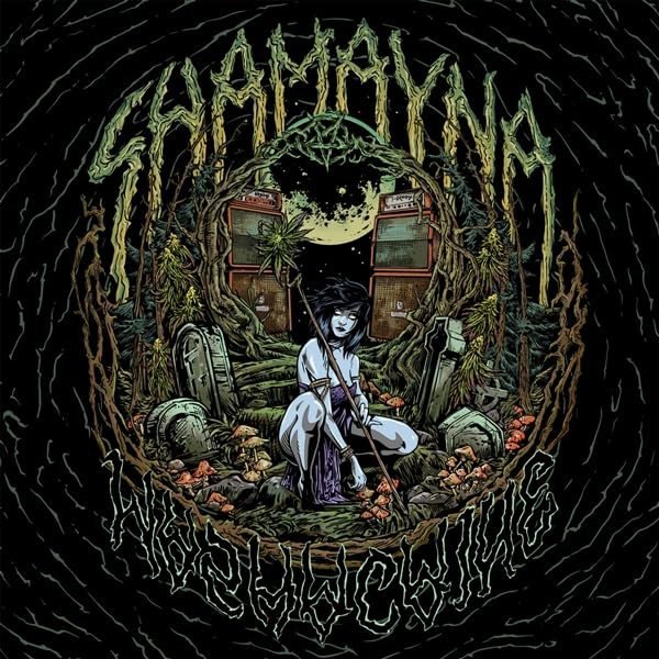 Album cover with dark, swirling forest scene and a central figure.