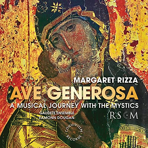 CD cover featuring a colorful, textured icon of the Virgin Mary and child.