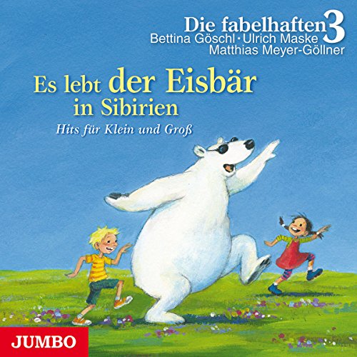 CD cover with polar bear, boy, and girl in a grassy landscape.