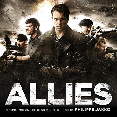 CD cover for "Allies" soundtrack featuring soldiers in a wartime scene.