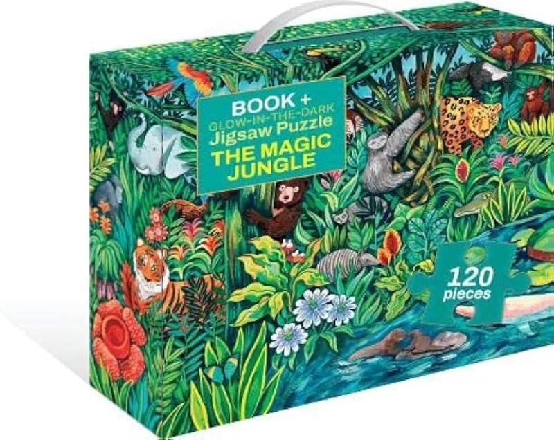 The Magic Jungle : Book + Glow-in-the-Dark Puzzle : 1