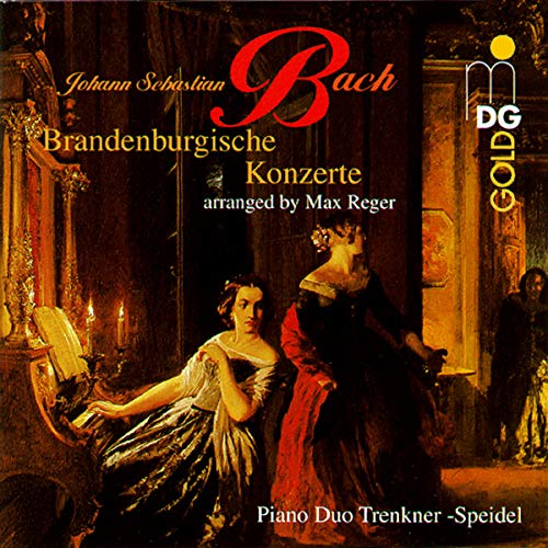 CD cover for Bach’s Brandenburgische Konzerte with a classical painting.