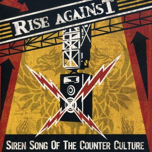 Rise Against album cover: bold text, lightning bolts, and abstract imagery.
