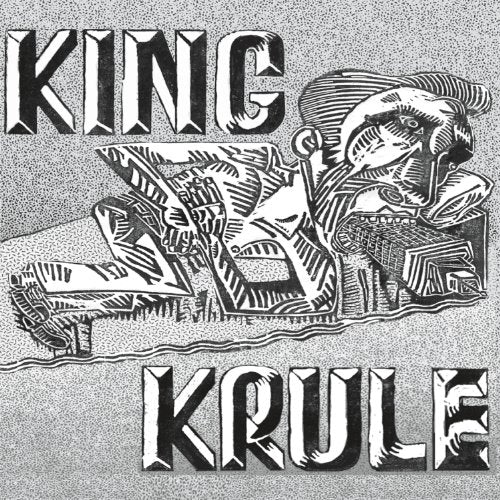 Black and white album cover for King Krule, featuring an illustrated figure.