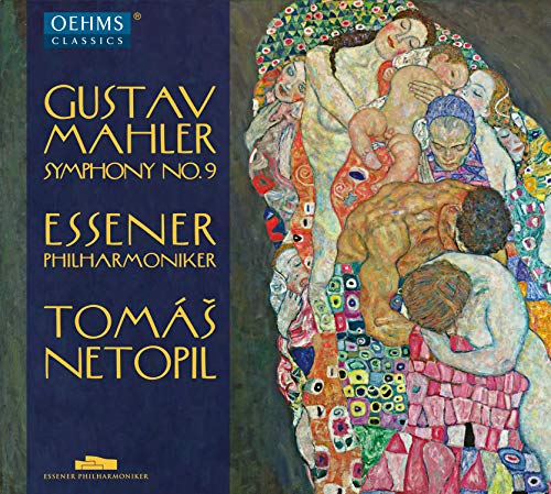 CD cover for Mahler’s Symphony No. 9, featuring Klimt-style artwork.