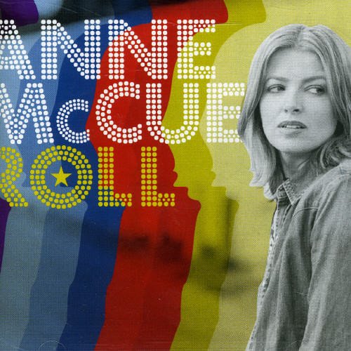 CD cover for Anne McCue’s “Roll” featuring a portrait of the artist.