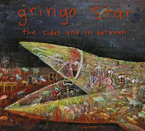 CD cover for Gringo Star’s “The Sides And In Between” with painted imagery.