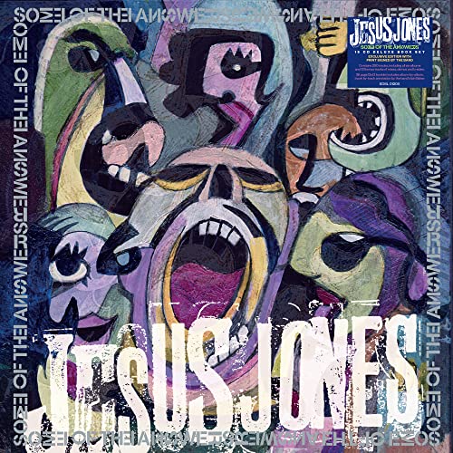 CD album cover: abstract, colorful faces and the band name "Jesus Jones".