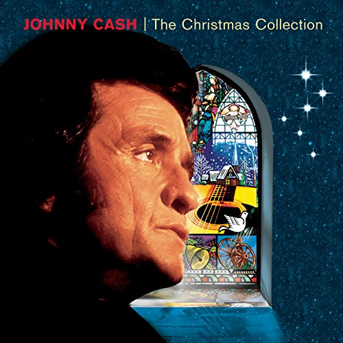 Johnny Cash album cover featuring a stained-glass window and starry background.