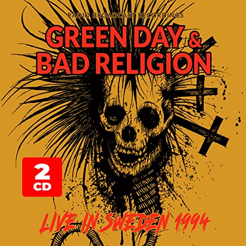 CD cover for Green Day & Bad Religion live album, skull illustration.