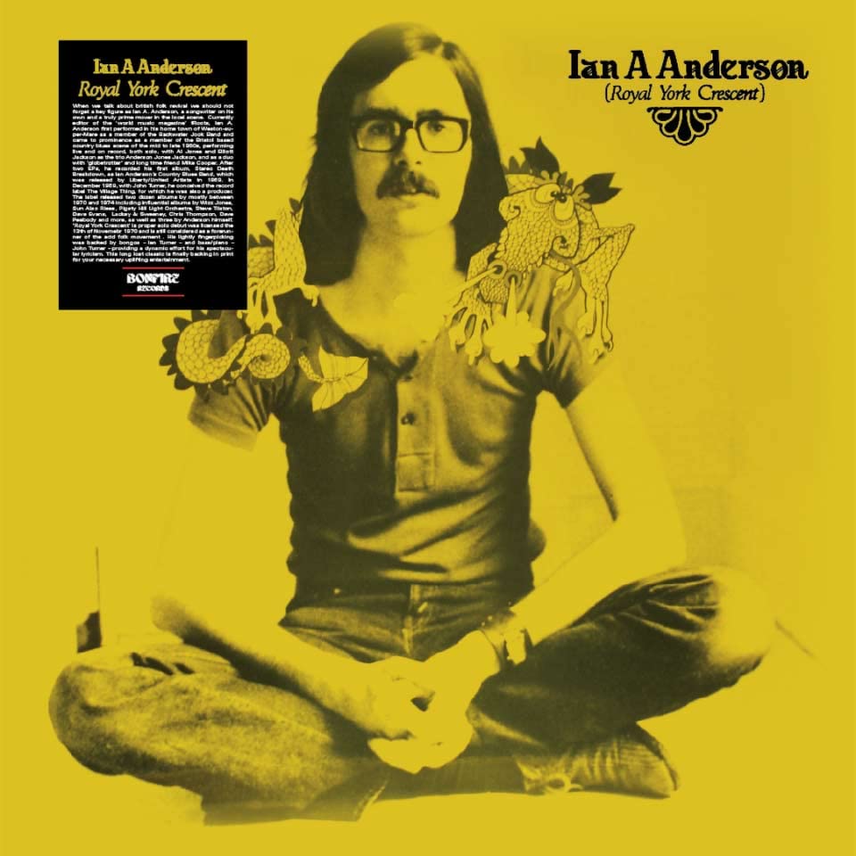 Album cover for Ian A. Anderson’s “Royal York Crescent” featuring a portrait.