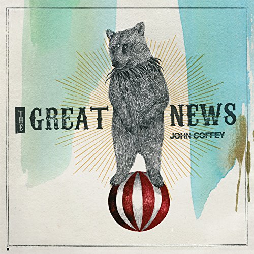 CD cover: bear balancing on a red and white striped ball.