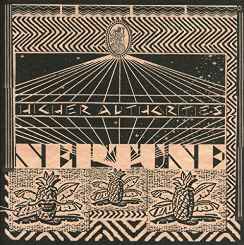 CD cover for Higher Authorities’ “Neptune” with pineapples and celestial imagery.