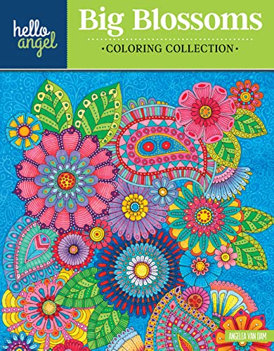 Hello Angel Big Beautiful Blossoms Coloring Collection