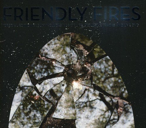 CD cover for Friendly Fires album with cracked glass effect and trees.