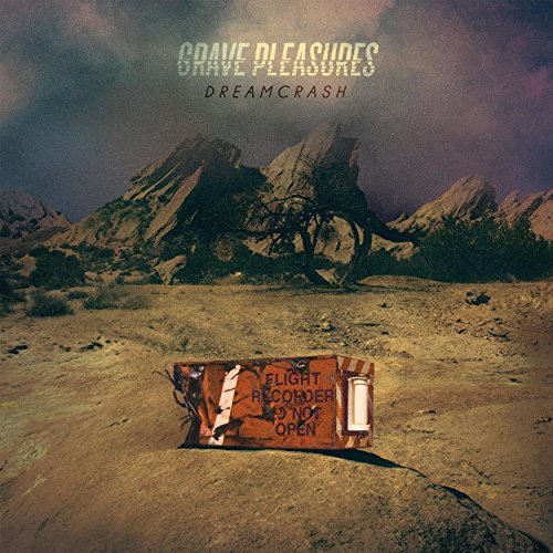 CD cover: desert landscape with a crashed flight recorder in foreground.