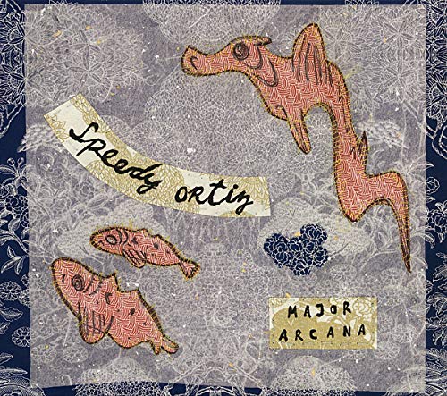 Album cover for Speedy Ortiz’s “Major Arcana” featuring fish and floral patterns.