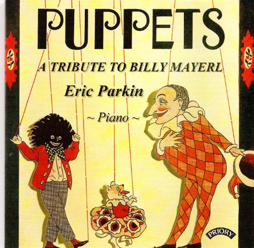 CD cover for "Puppets," featuring a pianist and puppet illustration.