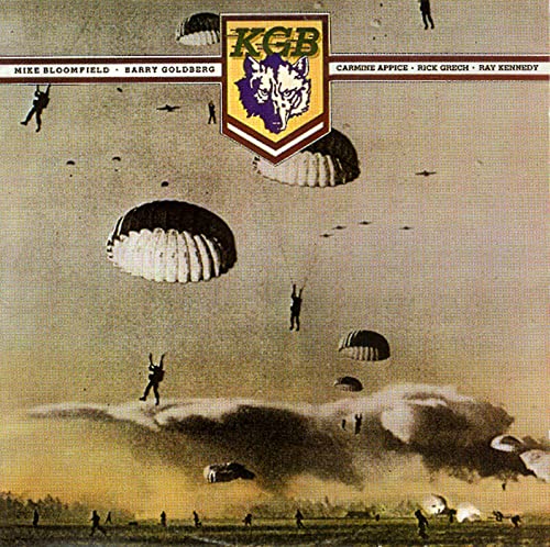 CD cover for KGB band, featuring paratroopers and a wolf emblem.