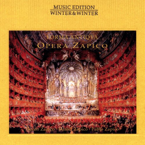 CD cover for "Forma Antiqva - Opera Zapico" featuring an ornate opera house interior.