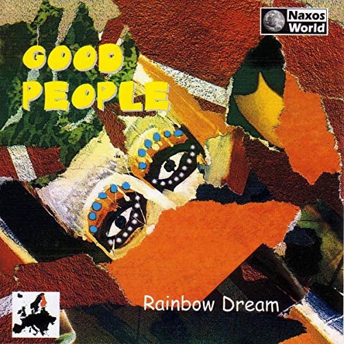 CD cover for “Rainbow Dream” by Good People, featuring colorful masks.