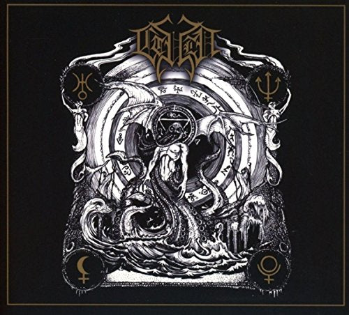 Black and white CD cover with tentacled creature and occult symbols.
