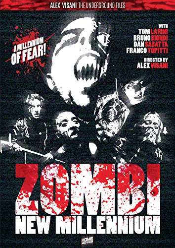“Zombi New Millennium” DVD cover featuring a monstrous face and zombies.