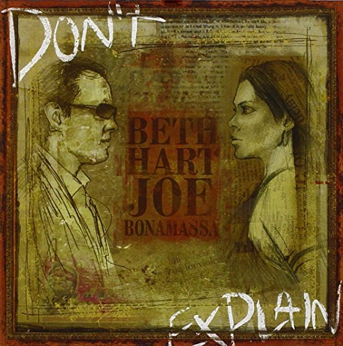 Album cover art featuring sketches of Beth Hart and Joe Bonamassa facing each other.