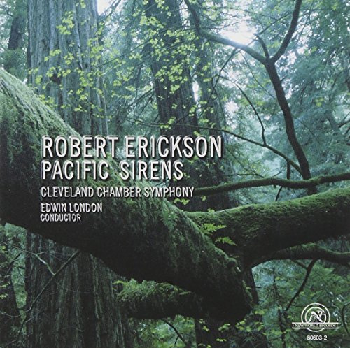 CD cover for “Pacific Sirens” featuring a mossy tree in a forest.