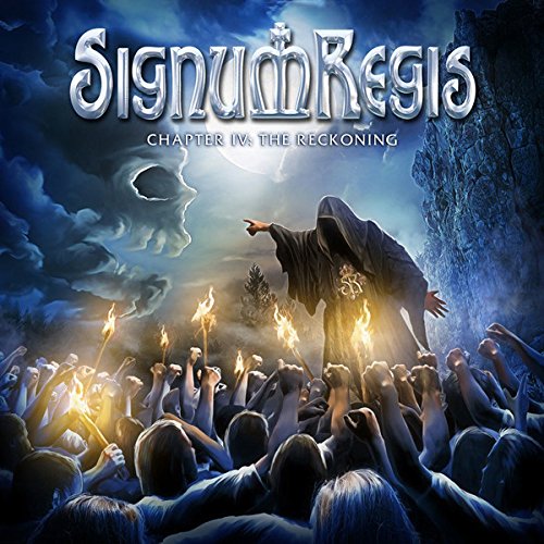 Album cover: hooded figure with crowd, stormy sky, and band logo.