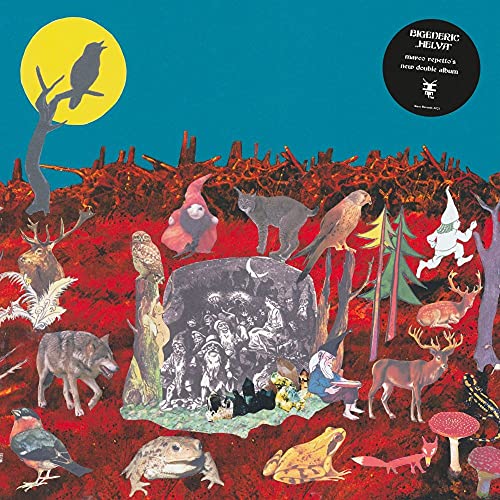 CD cover with collage of animals, trees, and a moonlit sky.