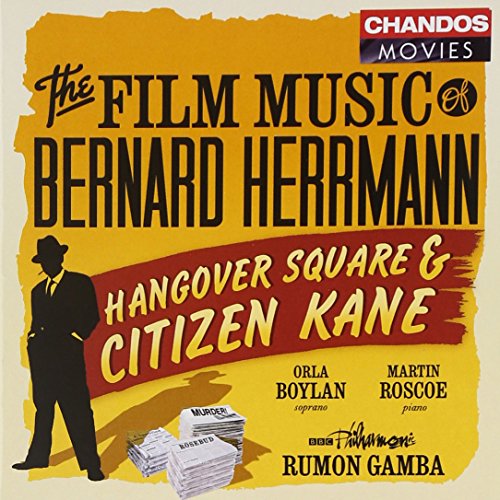 CD cover for Bernard Herrmann film music, featuring a man in a hat.